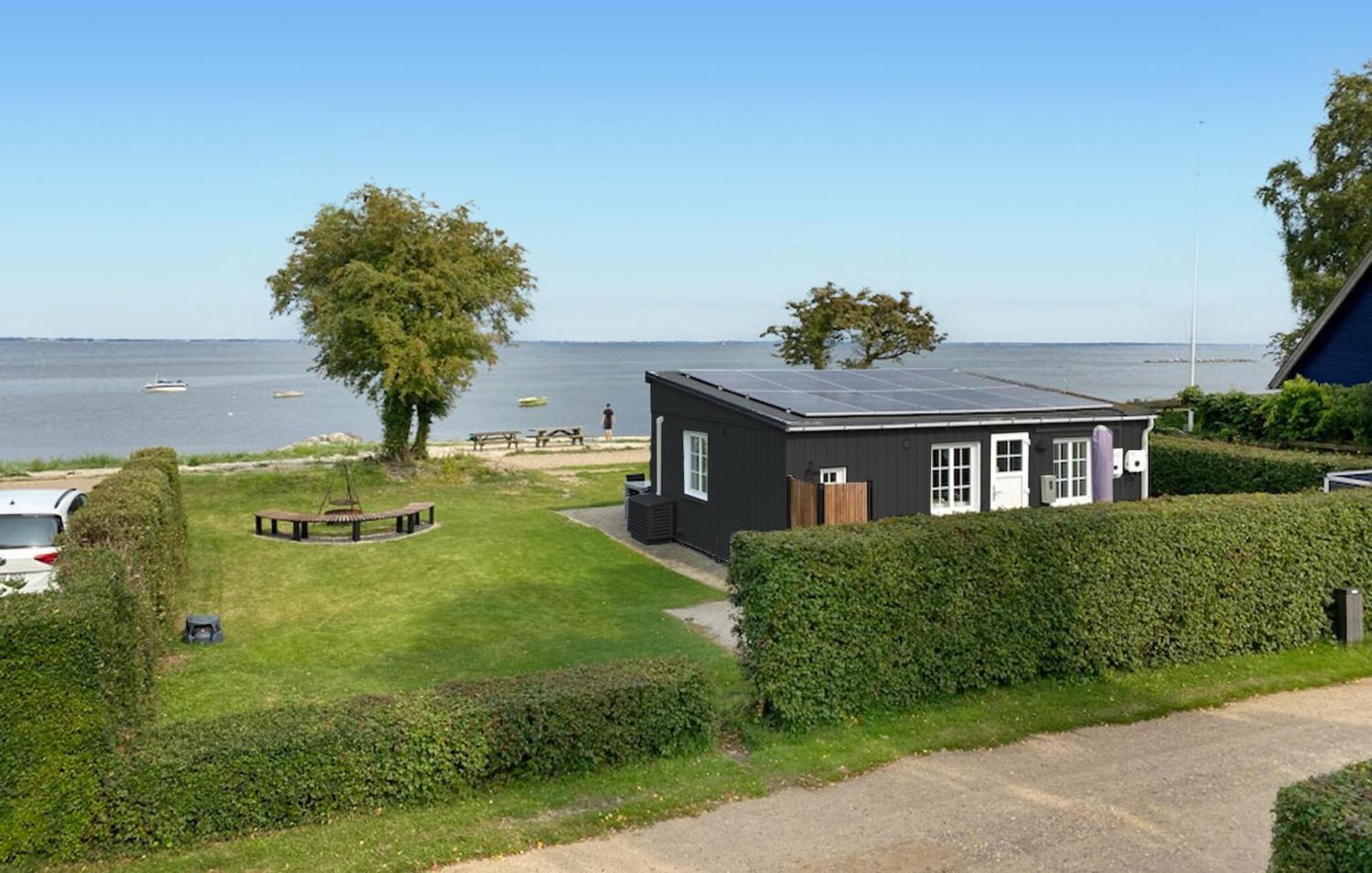 Beach Front Home In Sjolund With Kitchen Exterior photo